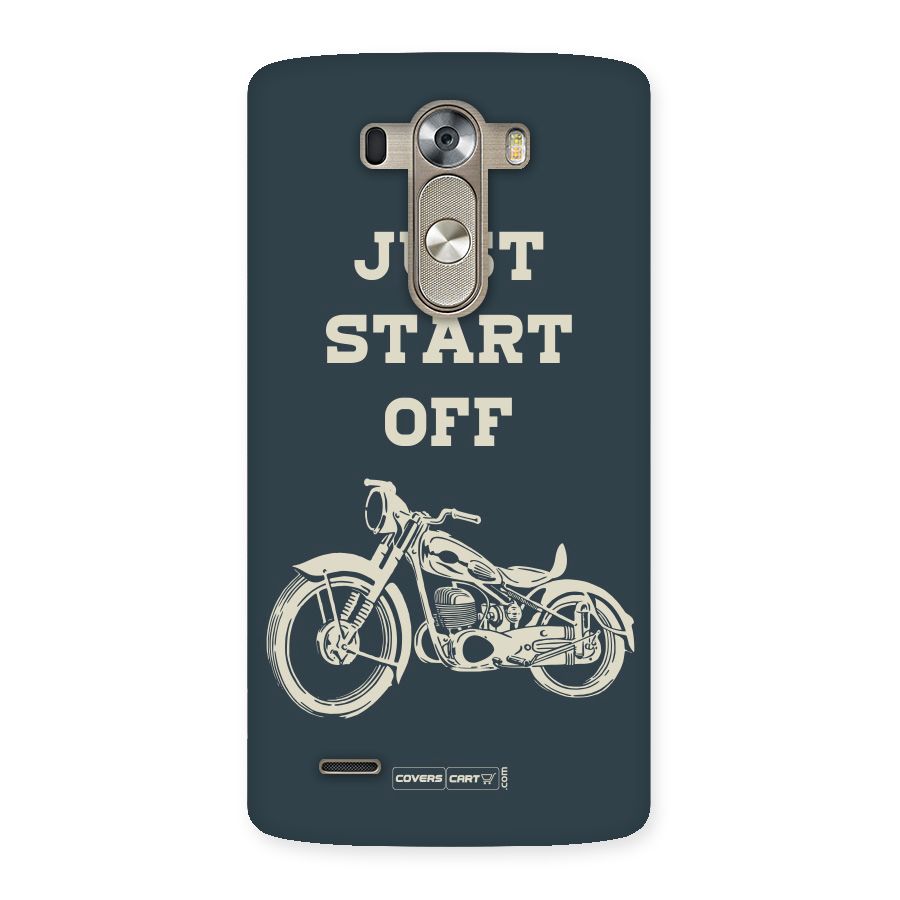 Just Start Off Back Case for LG G3
