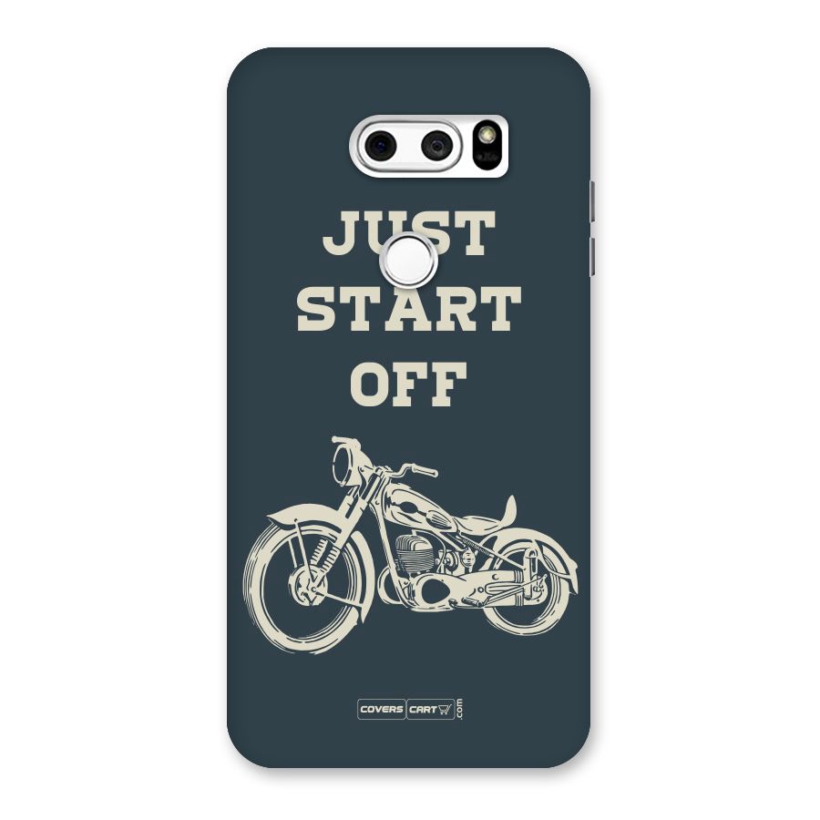 Just Start Off Back Case for LG V30
