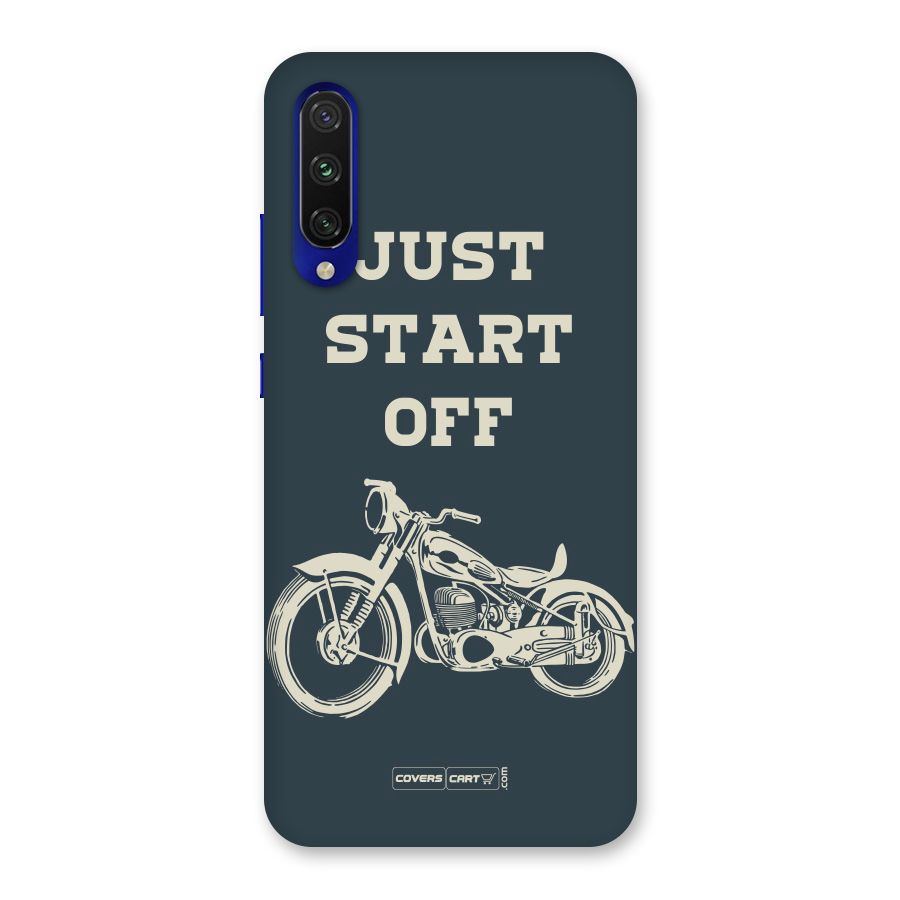 Just Start Off Back Case for Mi A3