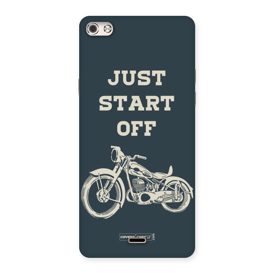 Just Start Off Back Case for Micromax Canvas Silver 5