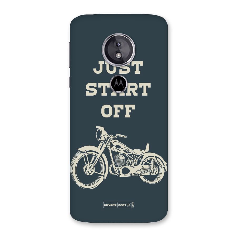 Just Start Off Back Case for Moto E5