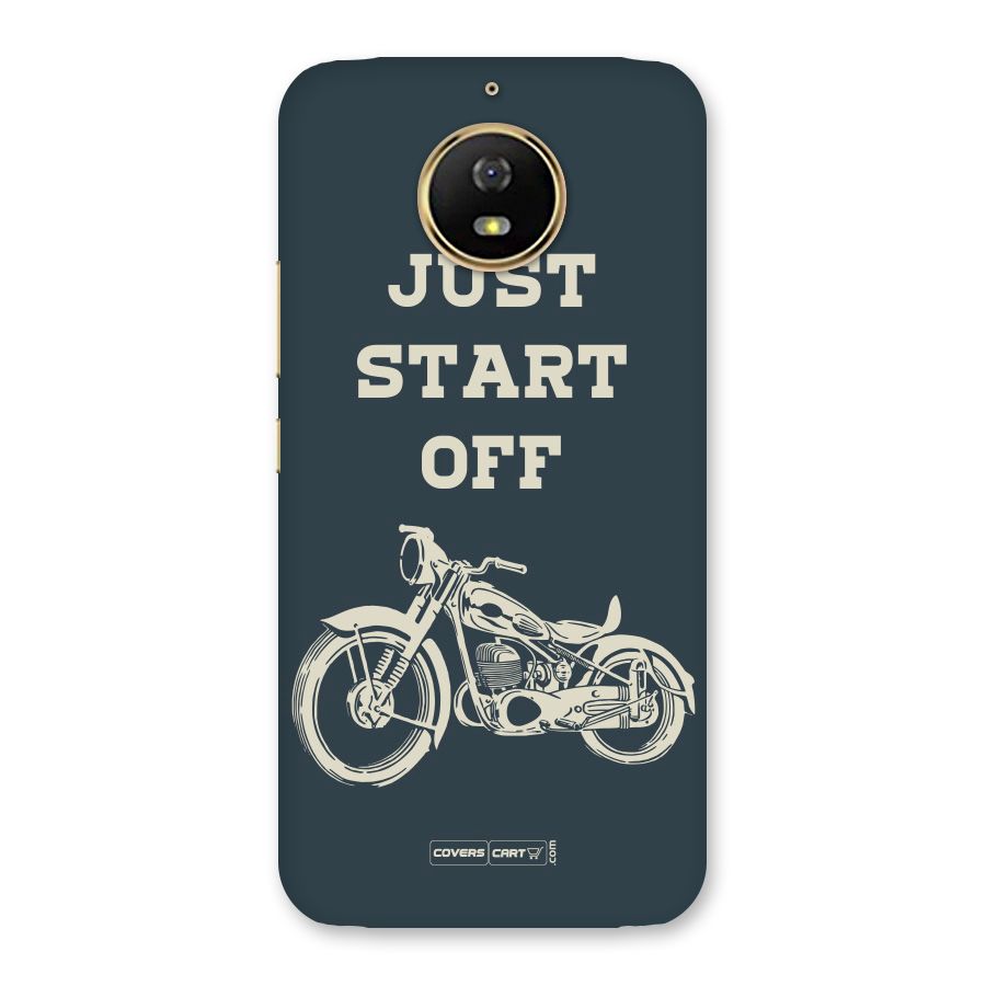 Just Start Off Back Case for Moto G5s