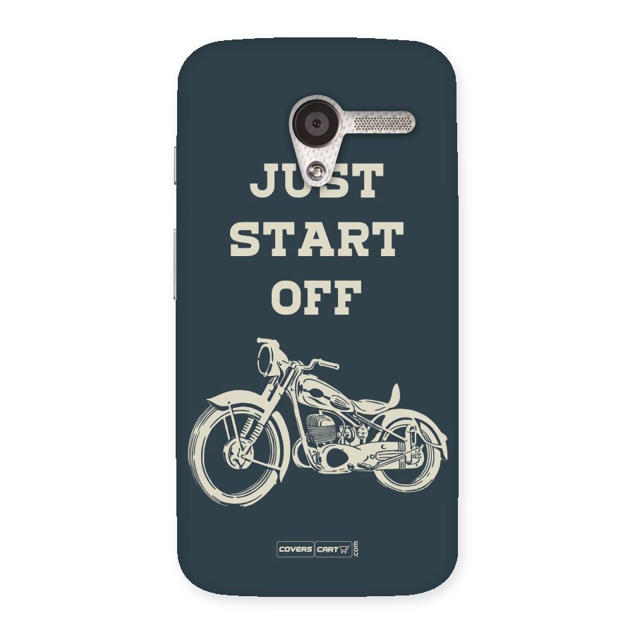 Just Start Off Back Case for Moto X