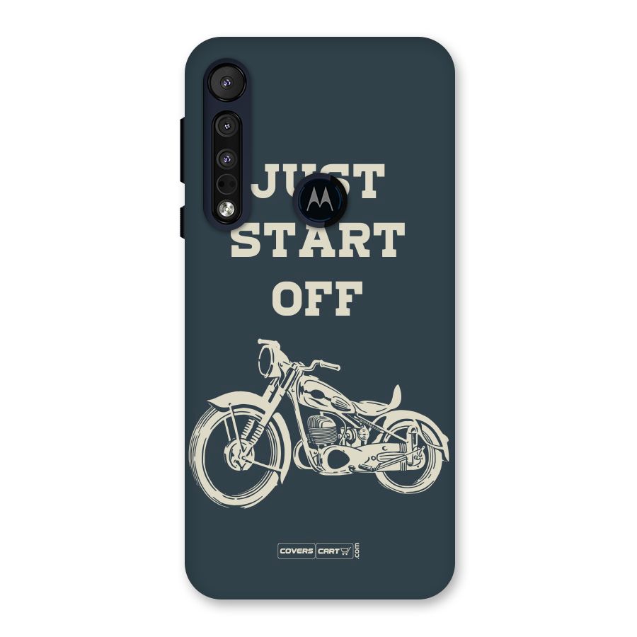 Just Start Off Back Case for Motorola One Macro
