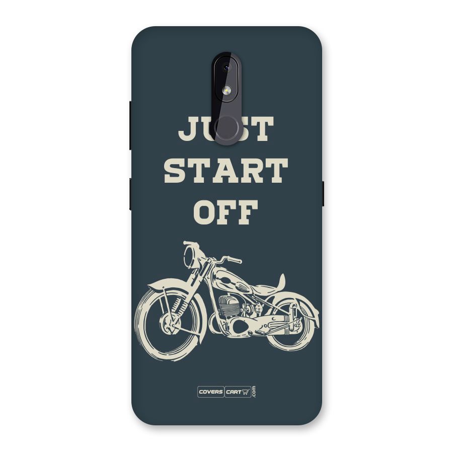 Just Start Off Back Case for Nokia 3.2