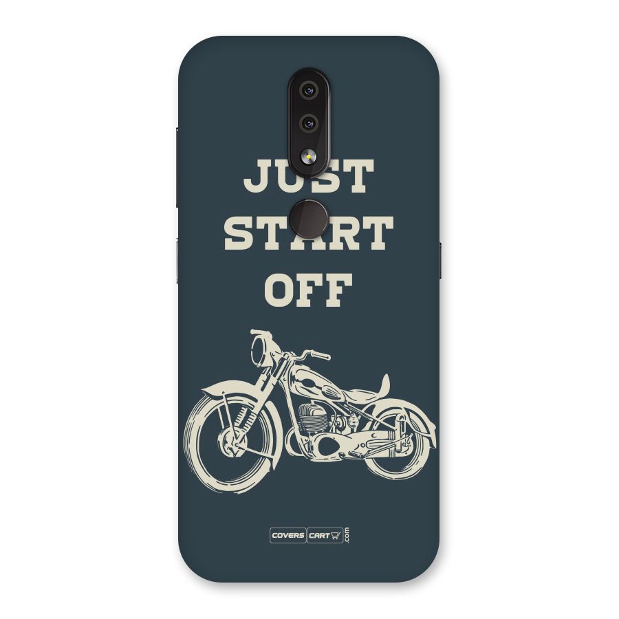 Just Start Off Back Case for Nokia 4.2
