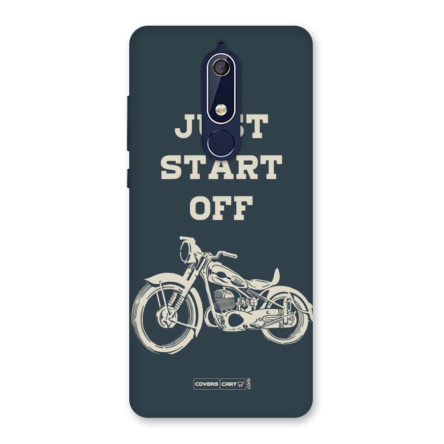 Just Start Off Back Case for Nokia 5.1