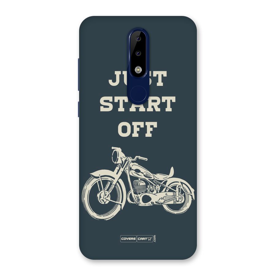 Just Start Off Back Case for Nokia 5.1 Plus