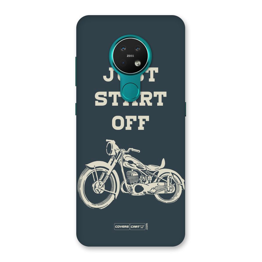 Just Start Off Back Case for Nokia 7.2