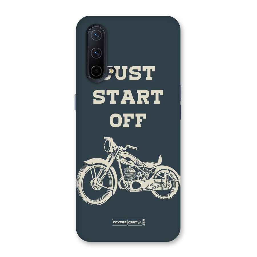 Just Start Off Back Case for OnePlus Nord CE 5G