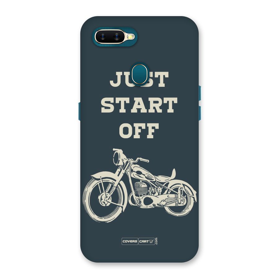 Just Start Off Back Case for Oppo A11k