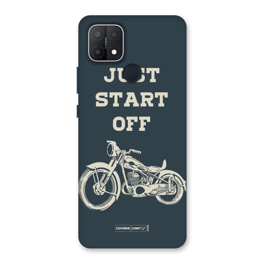 Just Start Off Back Case for Oppo A15s