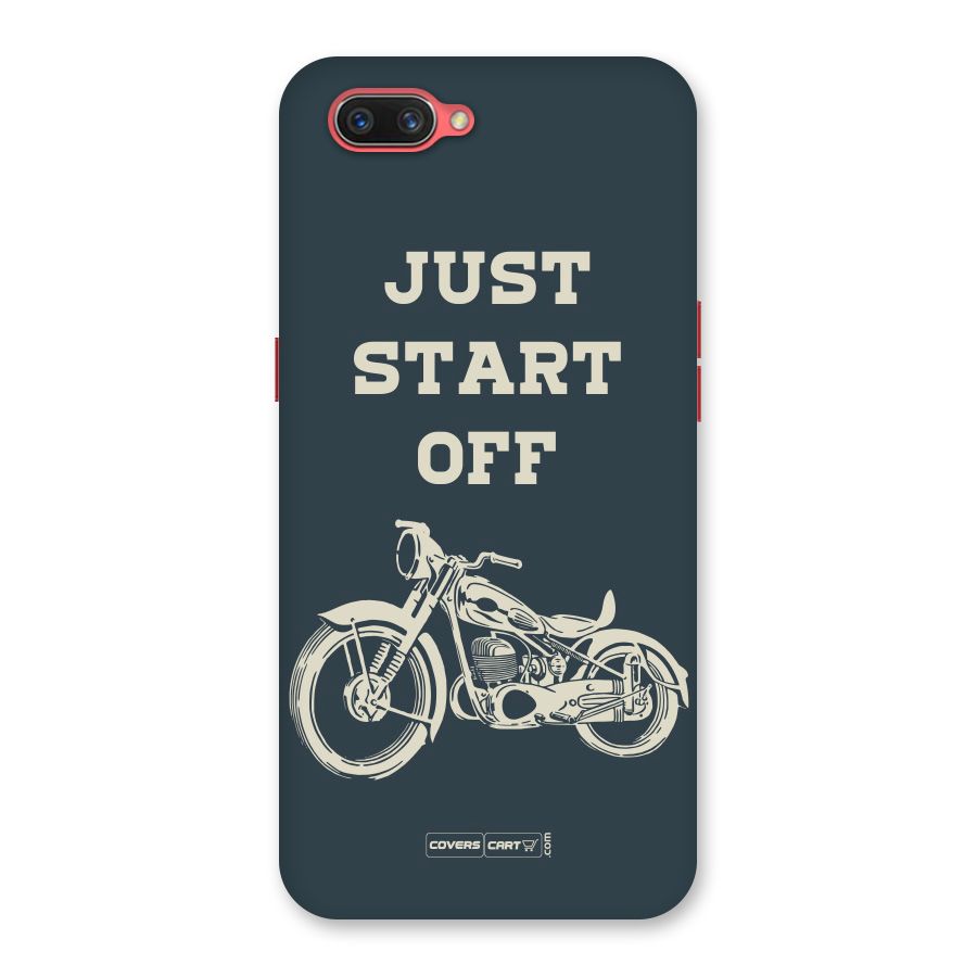 Just Start Off Back Case for Oppo A3s