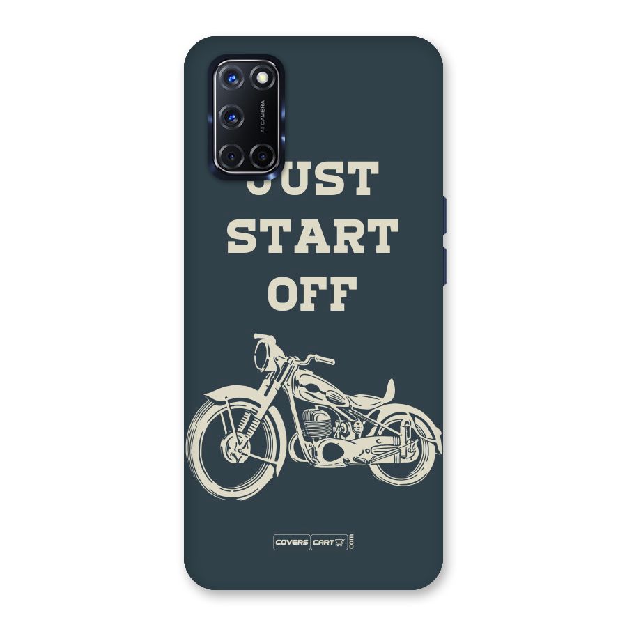 Just Start Off Back Case for Oppo A52