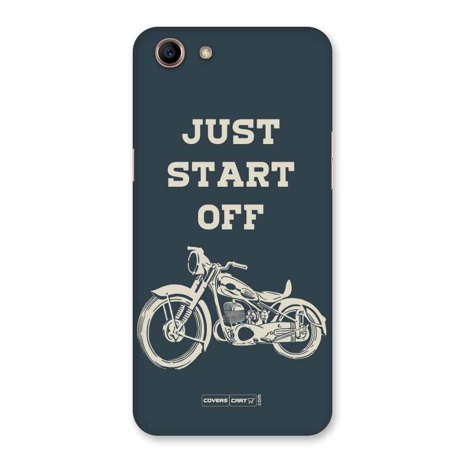 Just Start Off Back Case for Oppo A83 (2018)