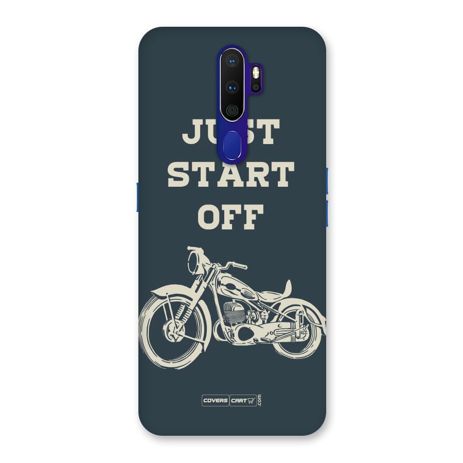 Just Start Off Back Case for Oppo A9 (2020)