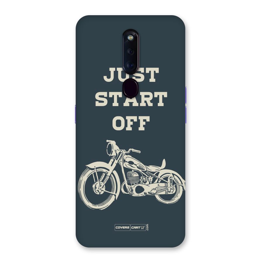 Just Start Off Back Case for Oppo F11 Pro