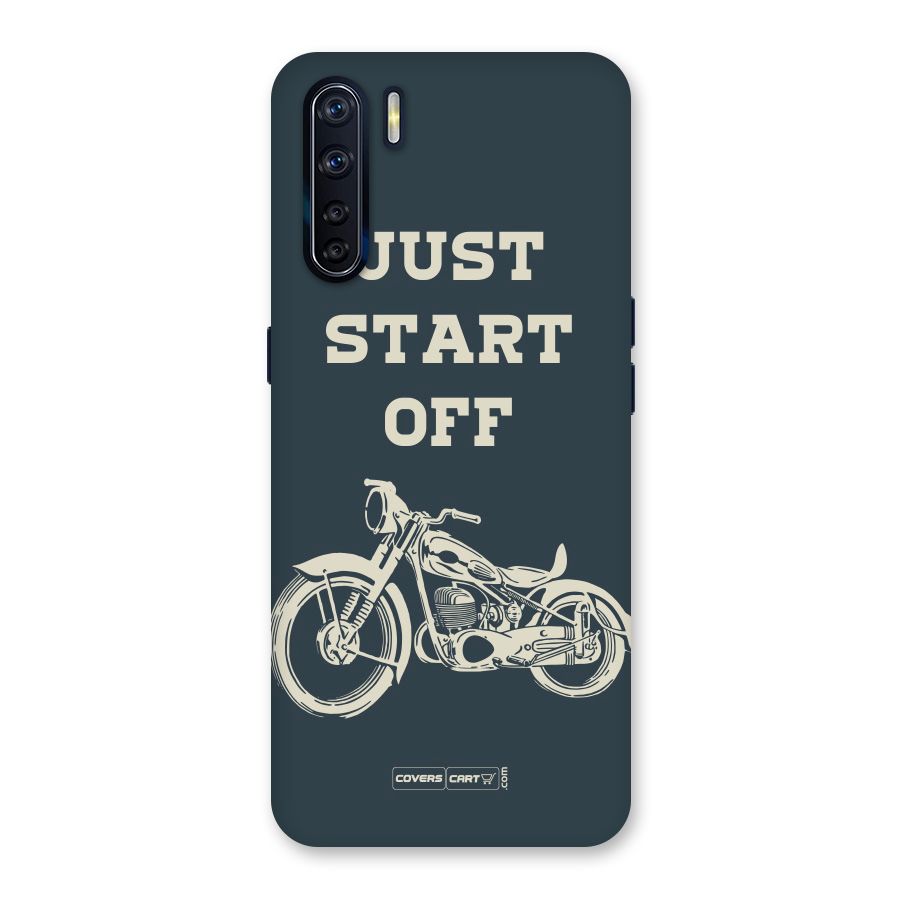 Just Start Off Back Case for Oppo F15