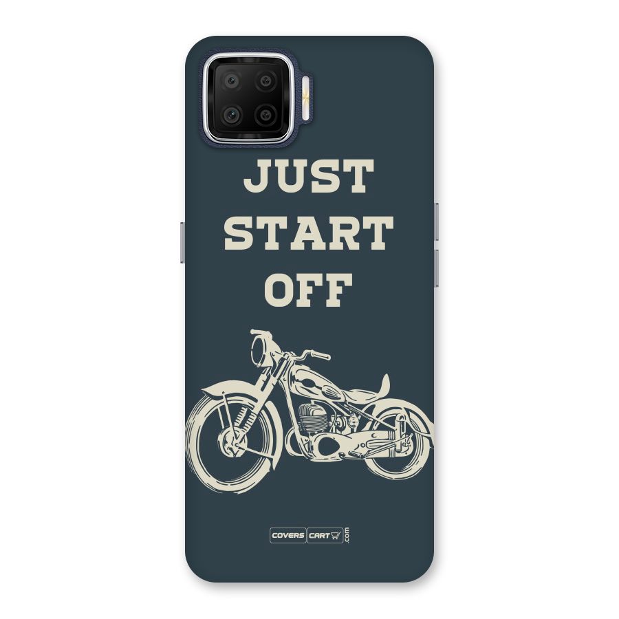 Just Start Off Back Case for Oppo F17