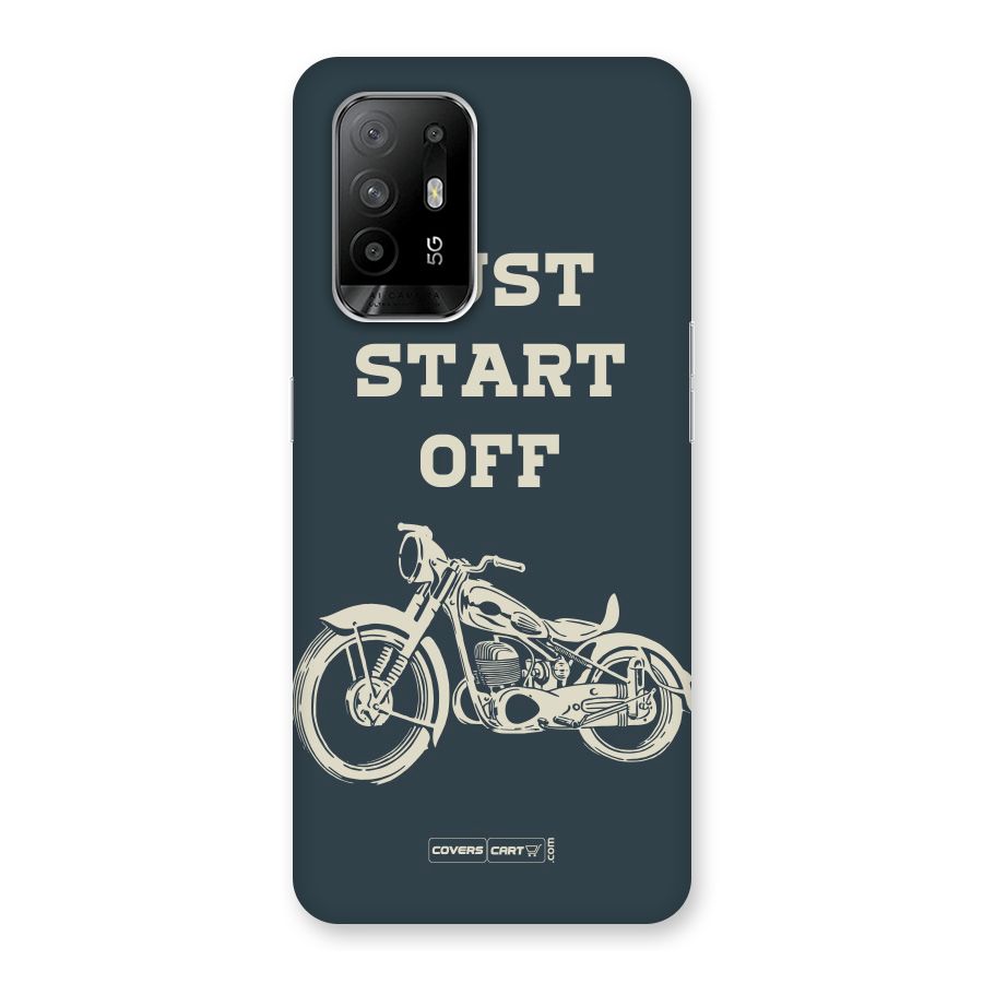 Just Start Off Back Case for Oppo F19 Pro Plus 5G