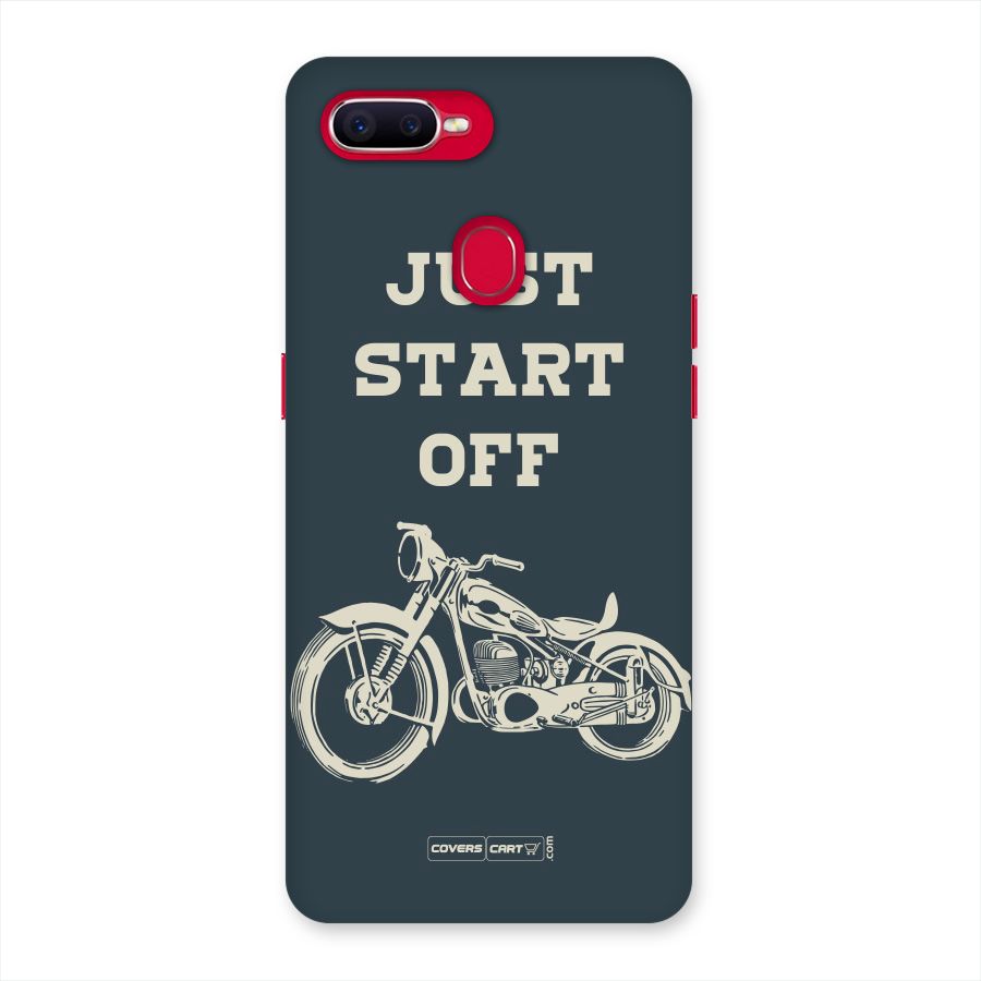 Just Start Off Back Case for Oppo F9 Pro