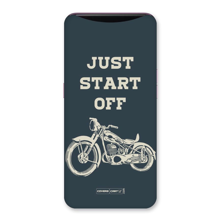Just Start Off Back Case for Oppo Find X