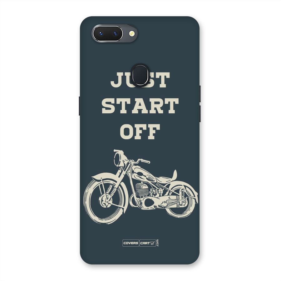 Just Start Off Back Case for Oppo Realme 2