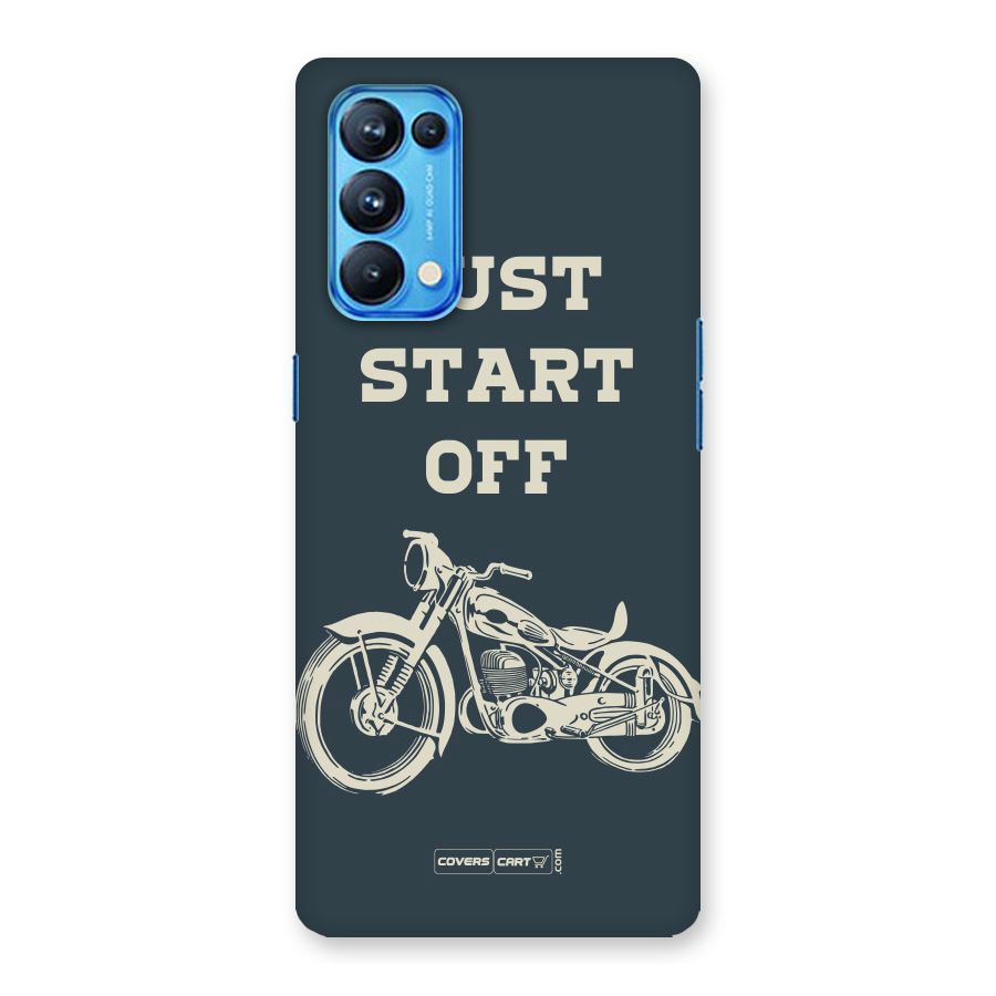 Just Start Off Back Case for Oppo Reno5 Pro 5G