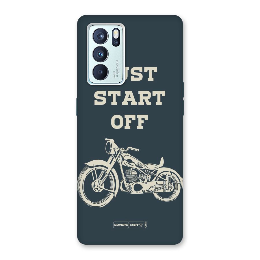 Just Start Off Back Case for Oppo Reno6 Pro 5G