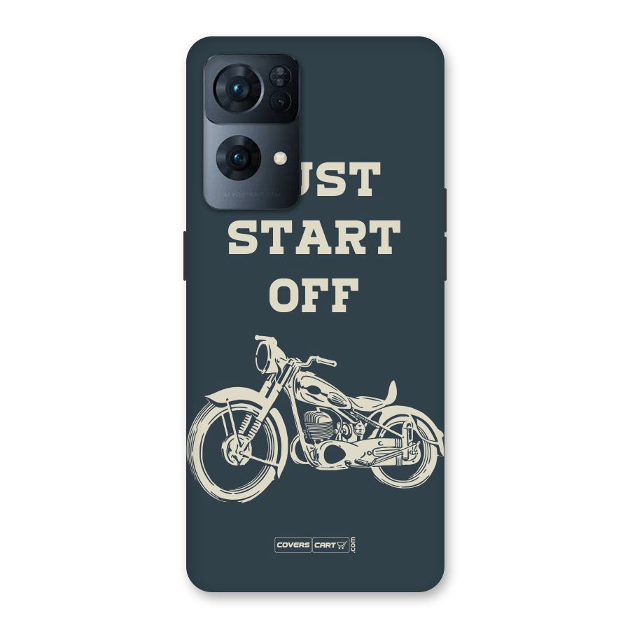 Just Start Off Back Case for Oppo Reno7 Pro 5G