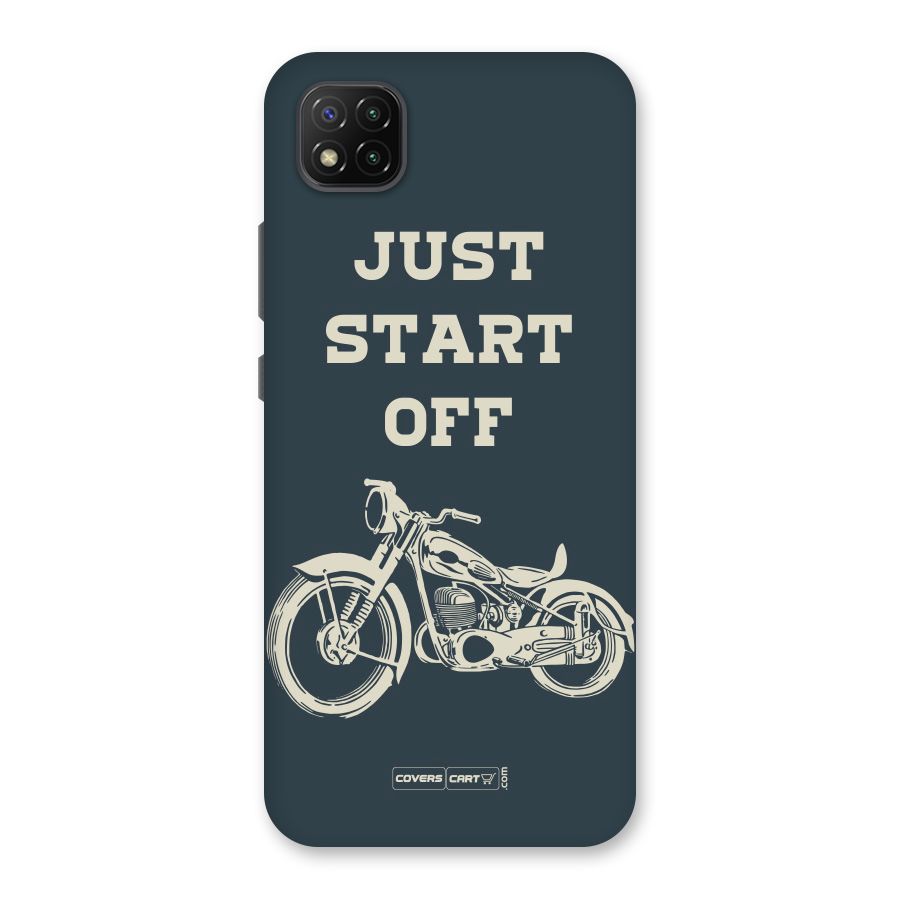 Just Start Off Back Case for Poco C3