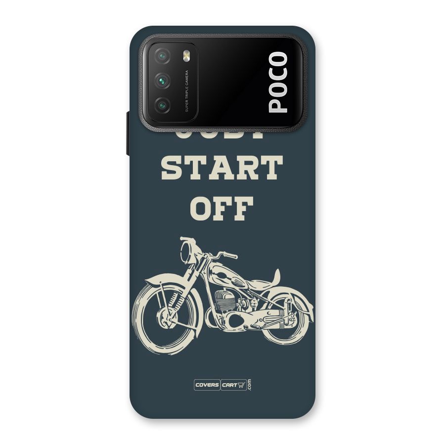 Just Start Off Back Case for Poco M3