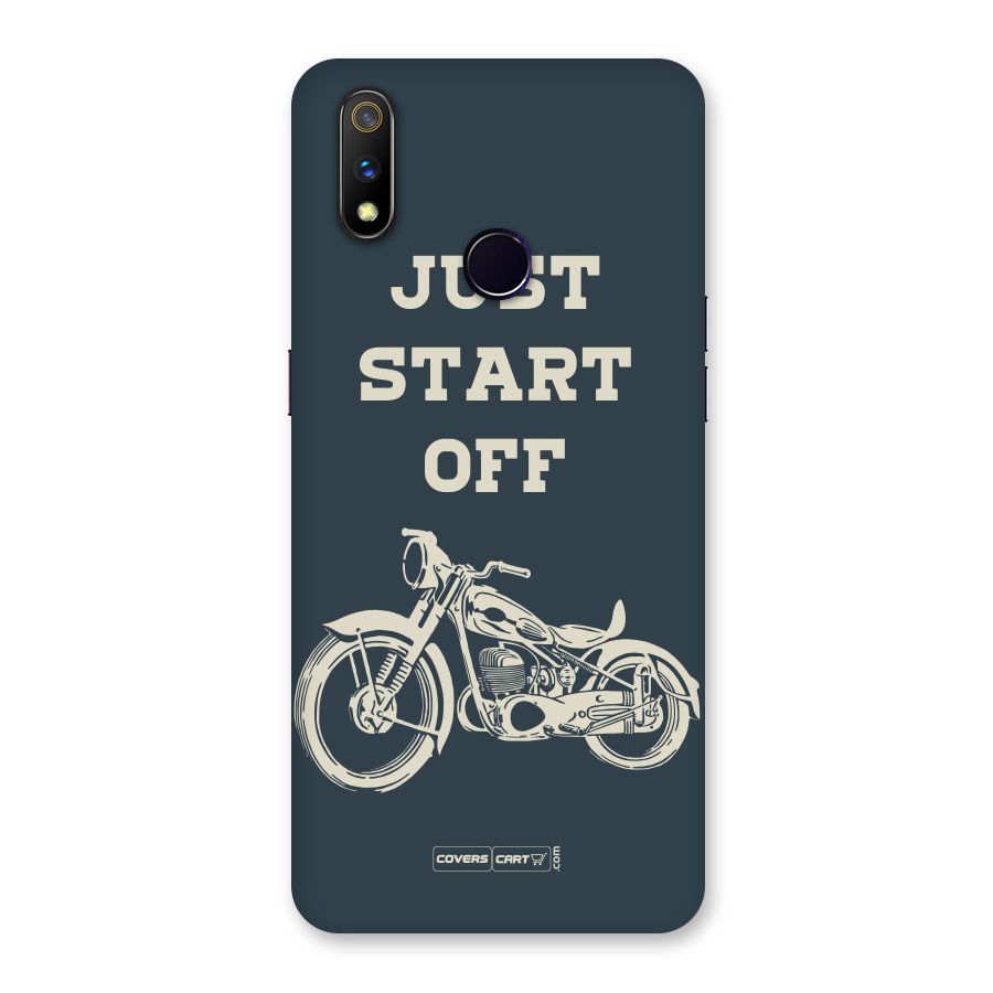 Just Start Off Back Case for Realme 3 Pro