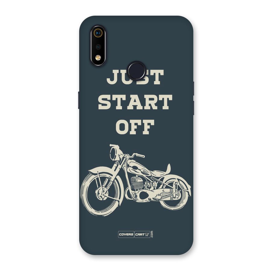 Just Start Off Back Case for Realme 3i