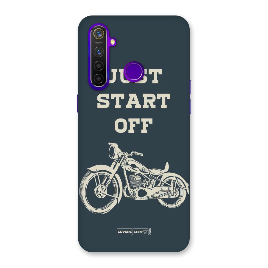 Just Start Off Back Case for Realme 5 Pro