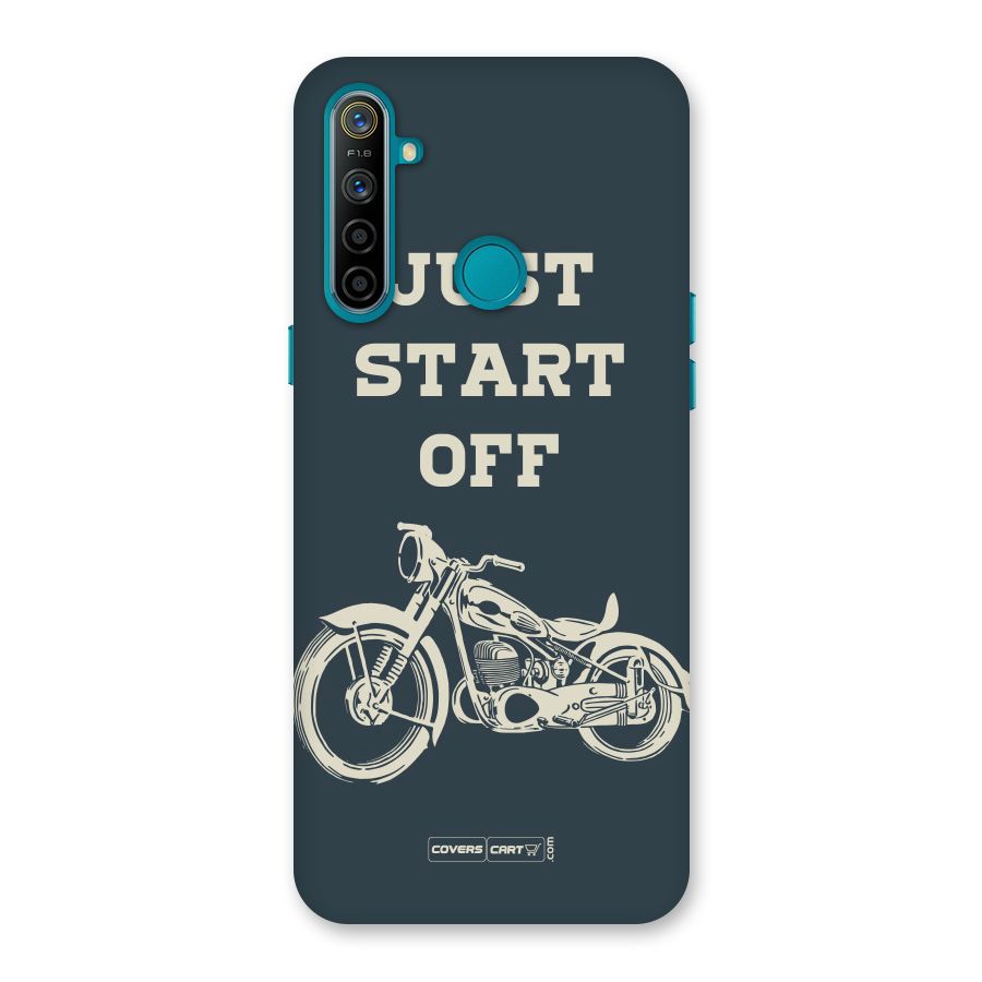 Just Start Off Back Case for Realme 5i