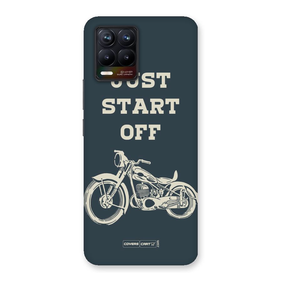 Just Start Off Back Case for Realme 8
