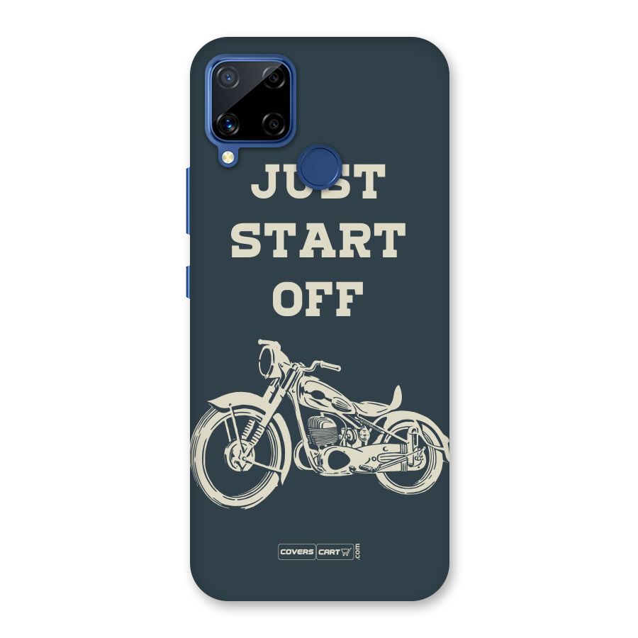 Just Start Off Back Case for Realme C12