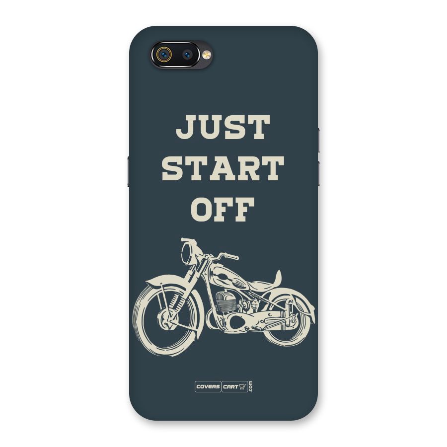 Just Start Off Back Case for Realme C2