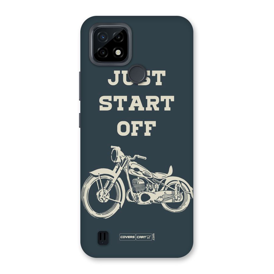 Just Start Off Back Case for Realme C21