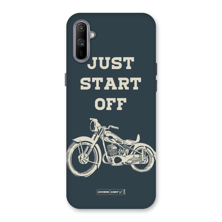 Just Start Off Back Case for Realme C3