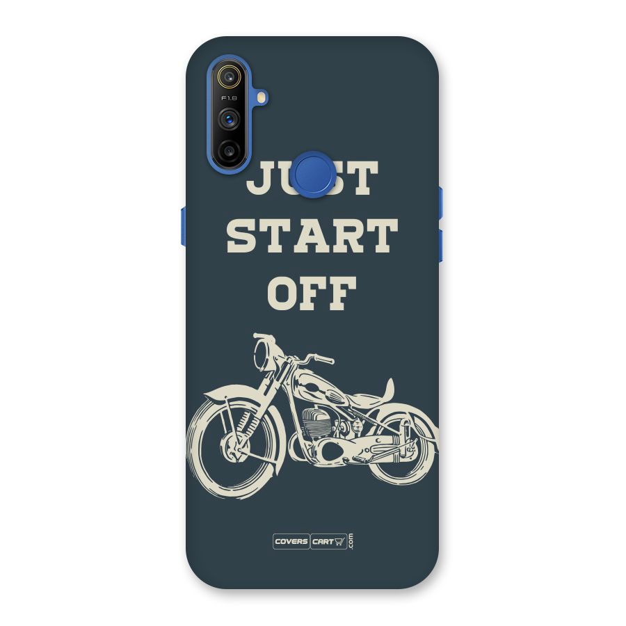 Just Start Off Back Case for Realme Narzo 10A