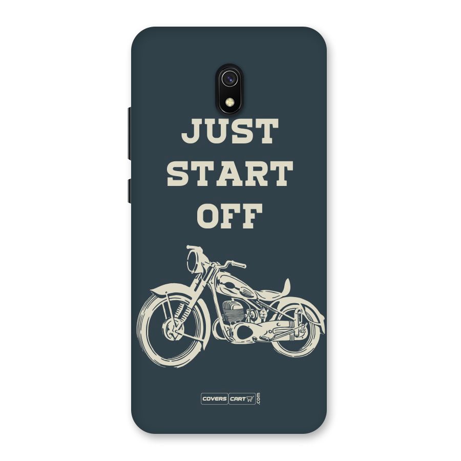 Just Start Off Back Case for Redmi 8A