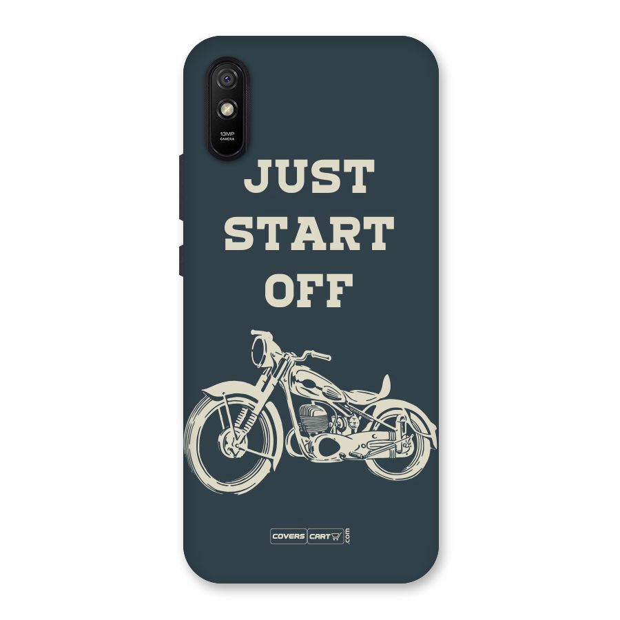Just Start Off Back Case for Redmi 9i