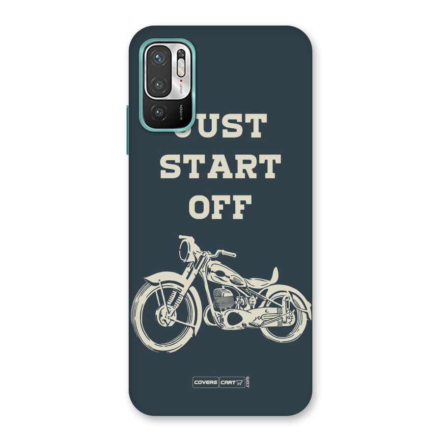Just Start Off Back Case for Redmi Note 10T 5G