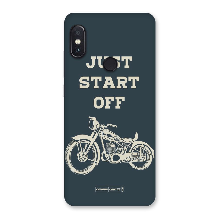 Just Start Off Back Case for Redmi Note 5 Pro