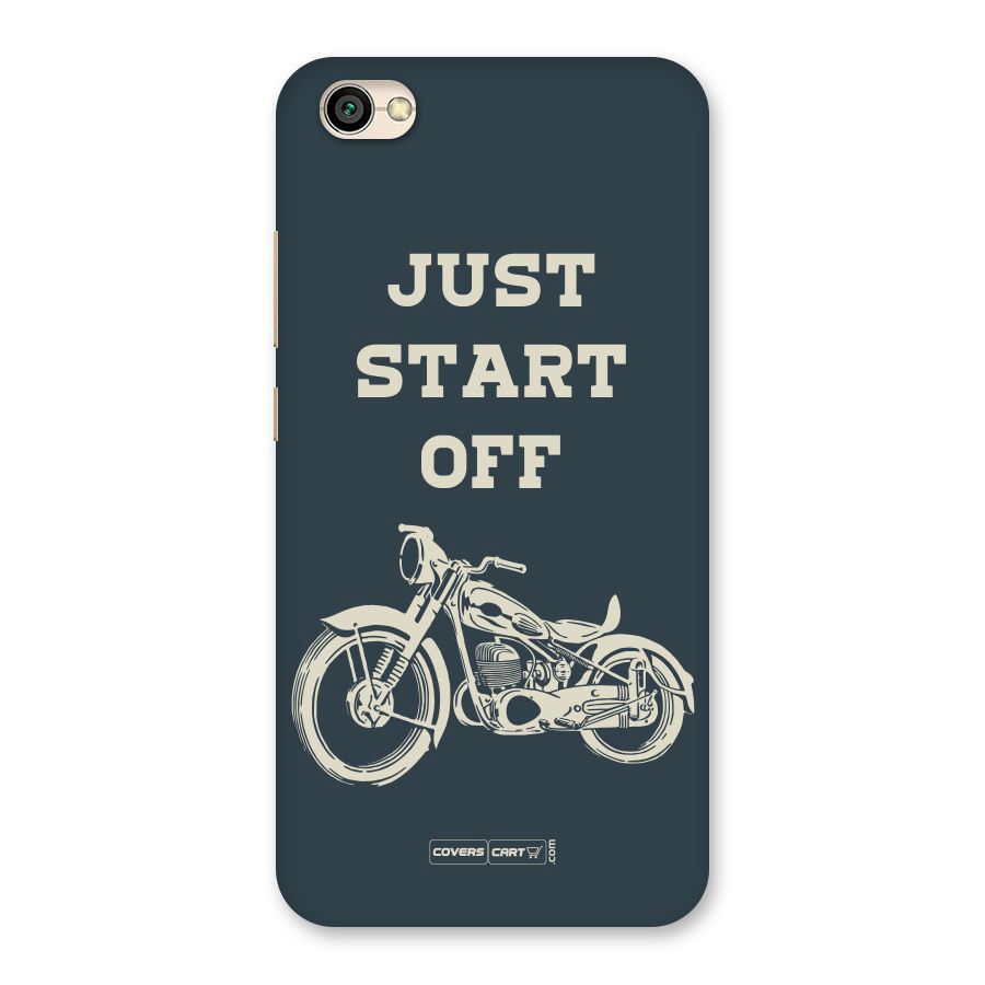Just Start Off Back Case for Redmi Y1 Lite
