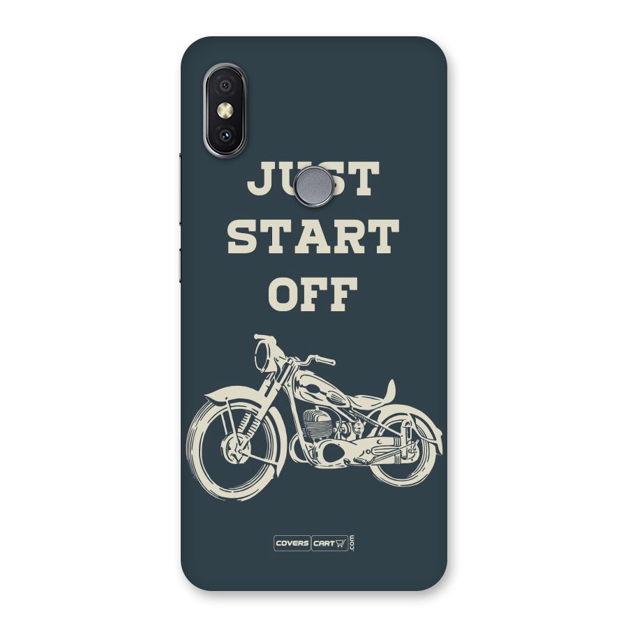 Just Start Off Back Case for Redmi Y2
