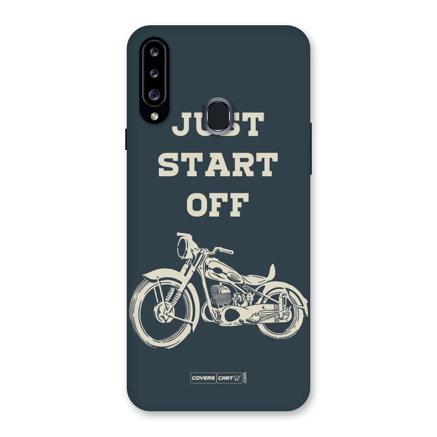 Just Start Off Back Case for Samsung Galaxy A20s
