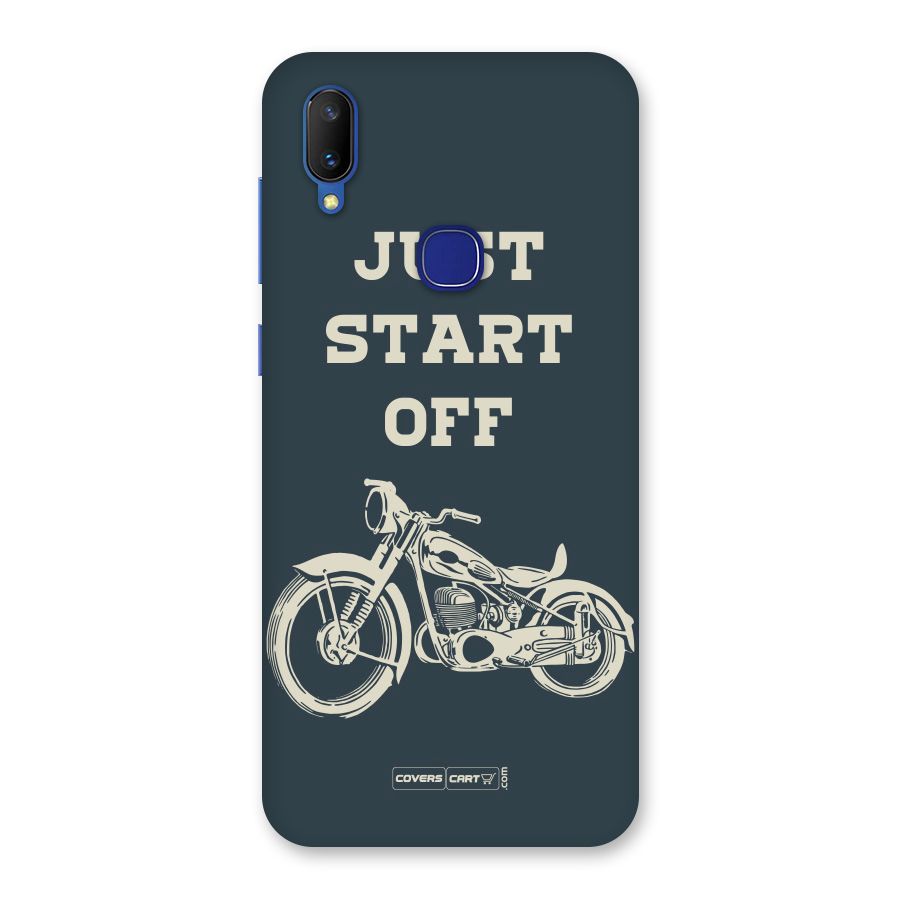 Just Start Off Back Case for Vivo V11